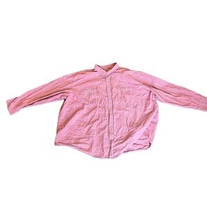 Foundry Big & Tall 4XL red button down collared shirt